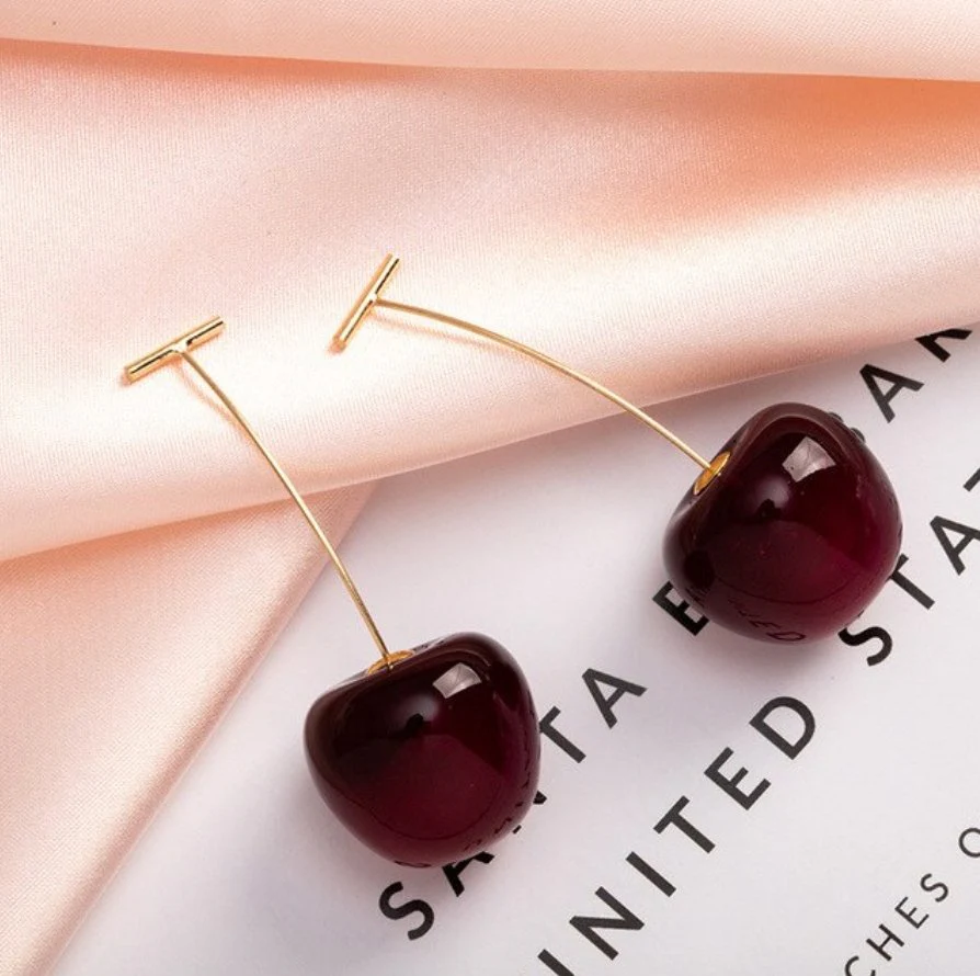 Celia Rouge Cherry Earrings - Image 7