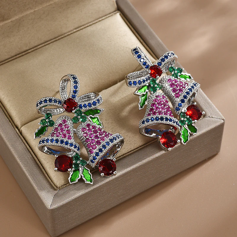 Hot Sale🎁Shiny Christmas Wind Chime Earrings - Image 2