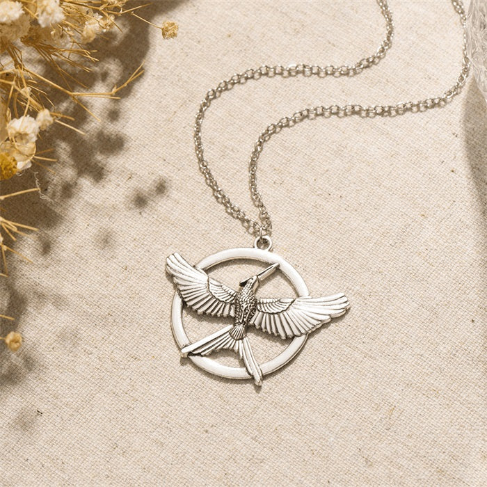 The Fire Inside Me Burns Brighter Than The Fire Around Me Circle Phoenix Necklace - Image 5