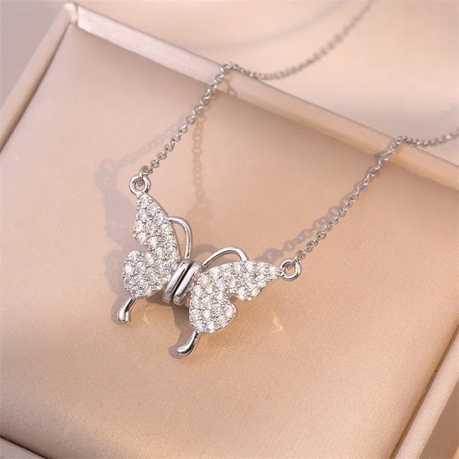 🔥Summer Hot Sale🌊Magnetic Clasp Butterfly Necklace - Image 10