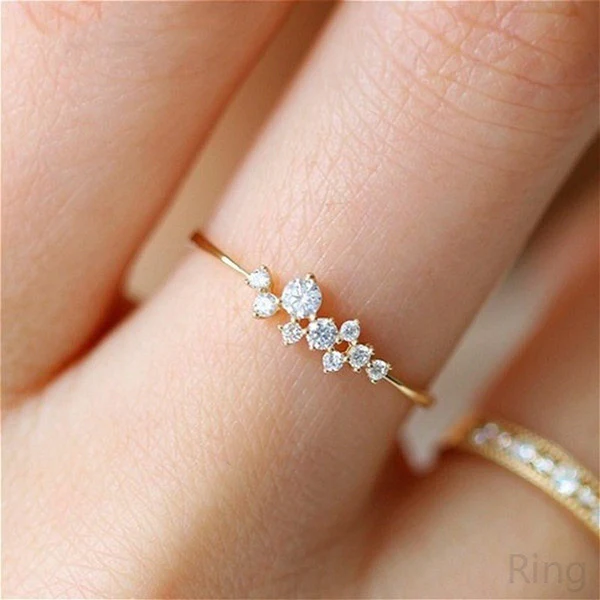 Floral Cluster Moissanite Ring - Image 2