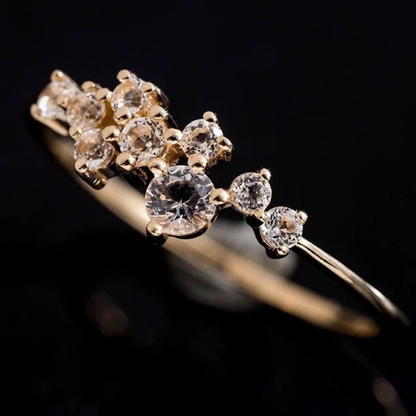 Floral Cluster Moissanite Ring - Image 3