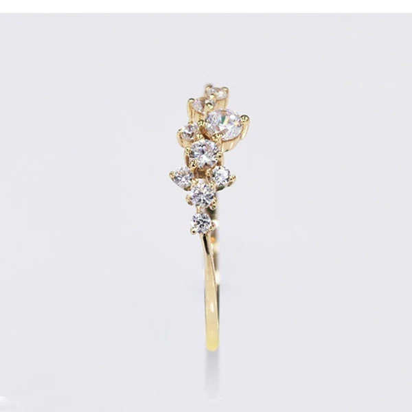 Floral Cluster Moissanite Ring - Image 5