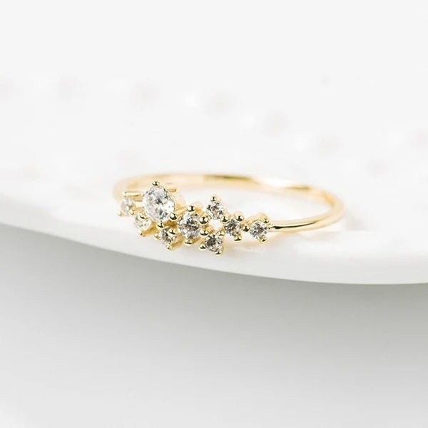 Floral Cluster Moissanite Ring - Image 7