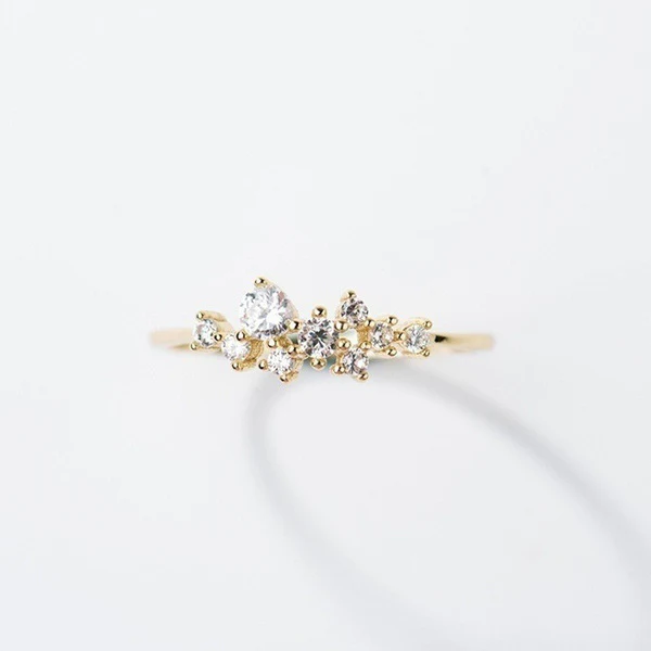 Floral Cluster Moissanite Ring - Image 8