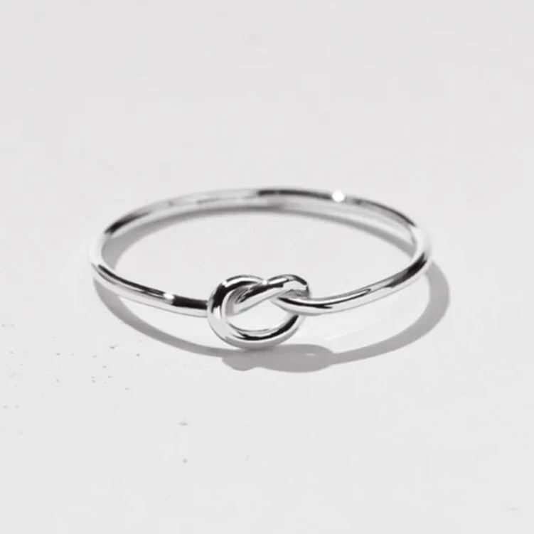 Mother & Daughter Always Connected Infinity Knot Ring - Image 2