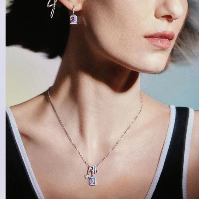 Crystal Aurora Rock Candy Necklace - Image 5