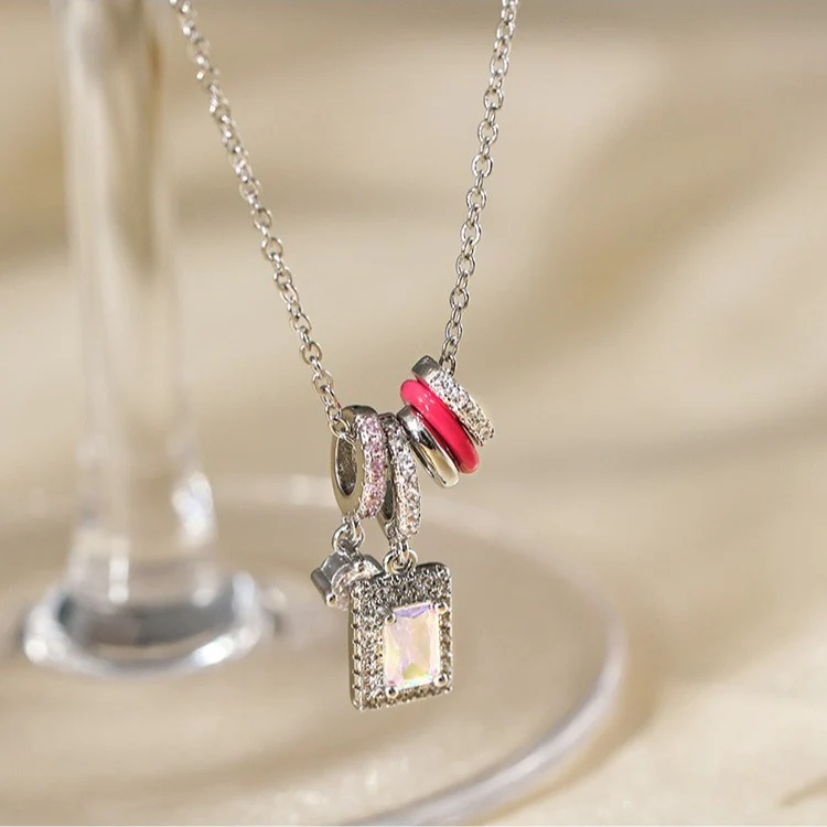 Crystal Aurora Rock Candy Necklace - Image 7