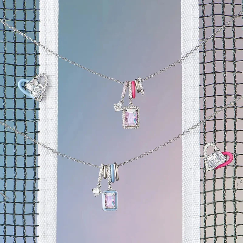 Crystal Aurora Rock Candy Necklace - Image 9