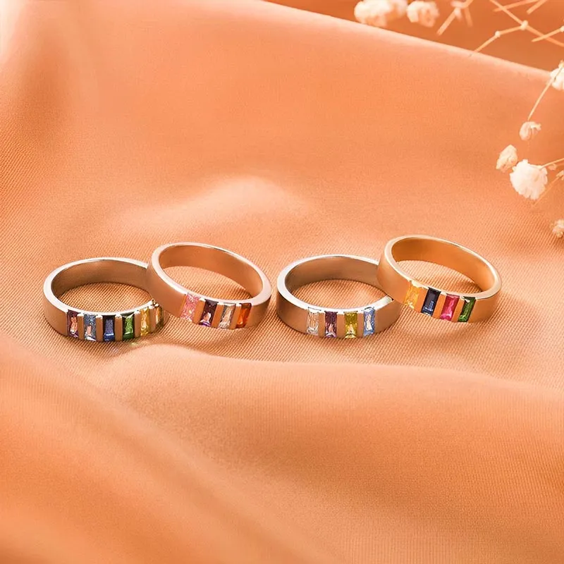 CUSTOM BIRTHSTONE FAMILY ELEGANT RING - Image 6