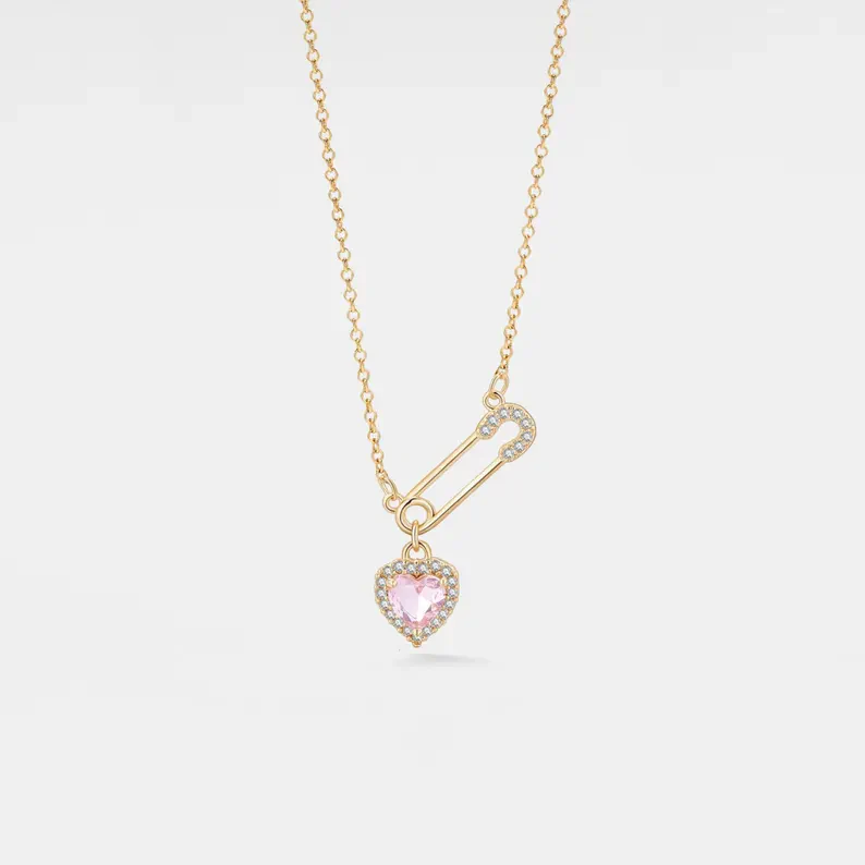 FOR UNBIOLOGICAL DAUGHTER - CUSTOM BIRTHSTONE INTERLOCKING NECKLACE - Image 11