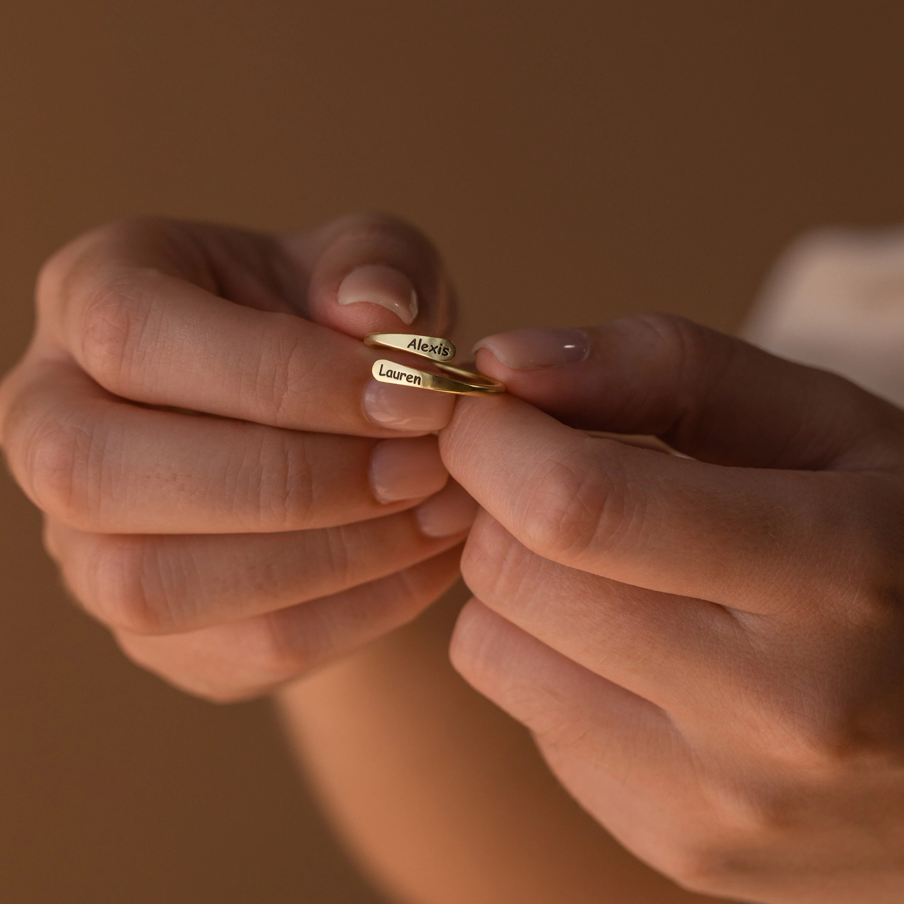 For Love - Custom Engraved Open Style Ring - Image 7