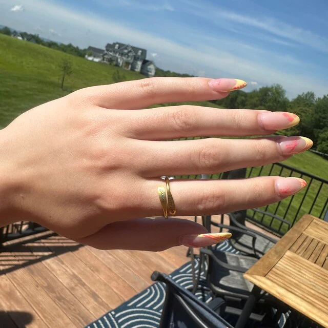 For Love - Custom Engraved Open Style Ring - Image 9