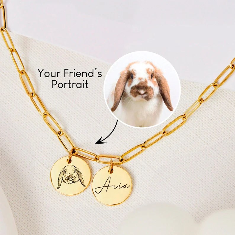 Custom Pet Engraved Photo&Name Necklace - Image 3