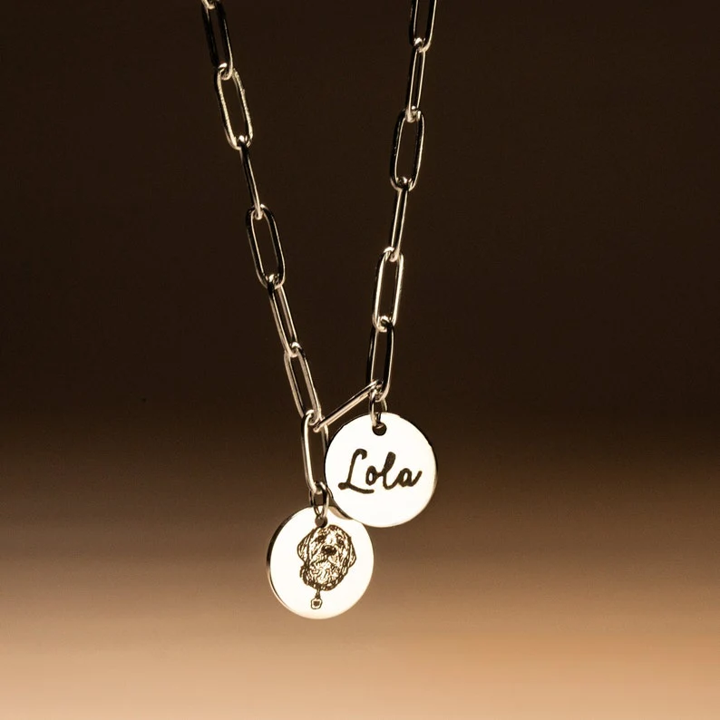 Custom Pet Engraved Photo&Name Necklace - Image 6