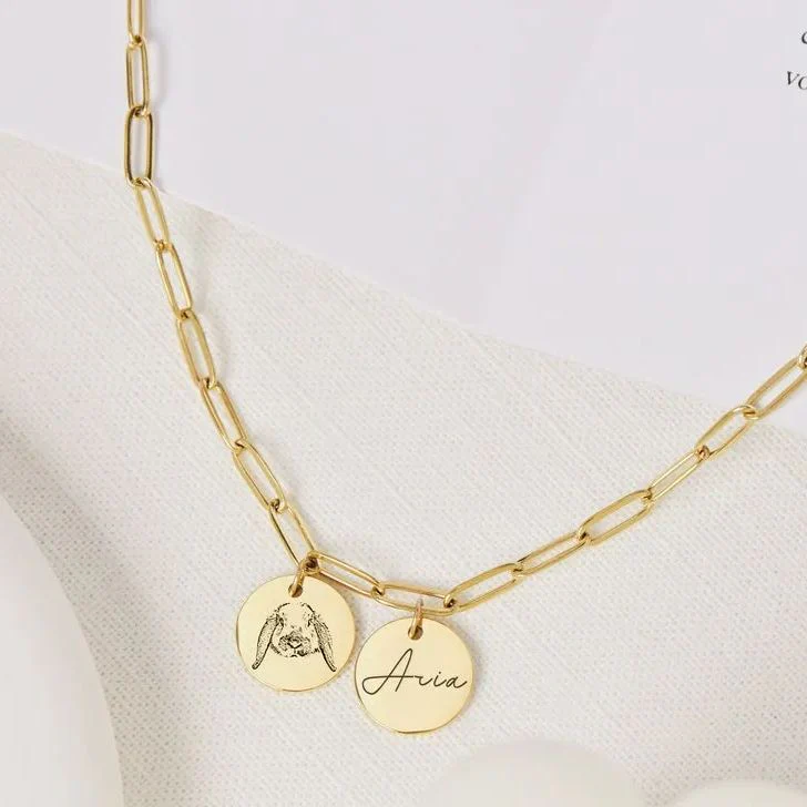 Custom Pet Engraved Photo&Name Necklace - Image 7
