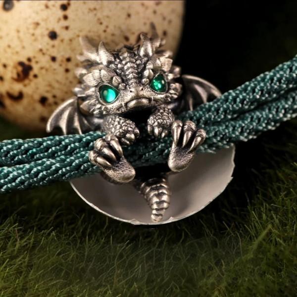 Cute Silver Dragon Bracelet - Image 7