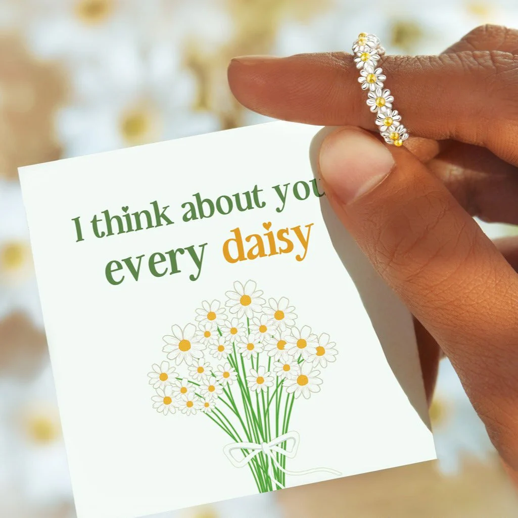 I Think About You Every Daisy Ring-Love From Mom - Image 3