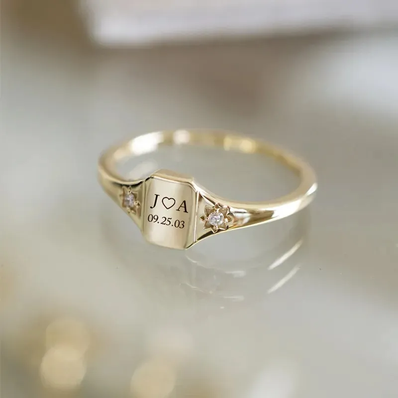 BELOVE CUSTOM INITIAL & SPECIAL DATE RING - Image 12