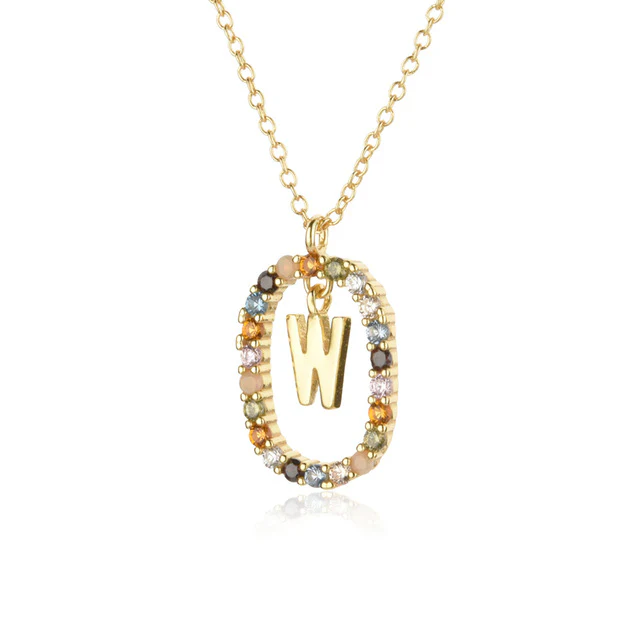 Diamond Alphabet Necklace - Define It By You - Image 33