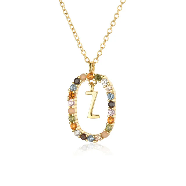 Diamond Alphabet Necklace - Define It By You - Image 36