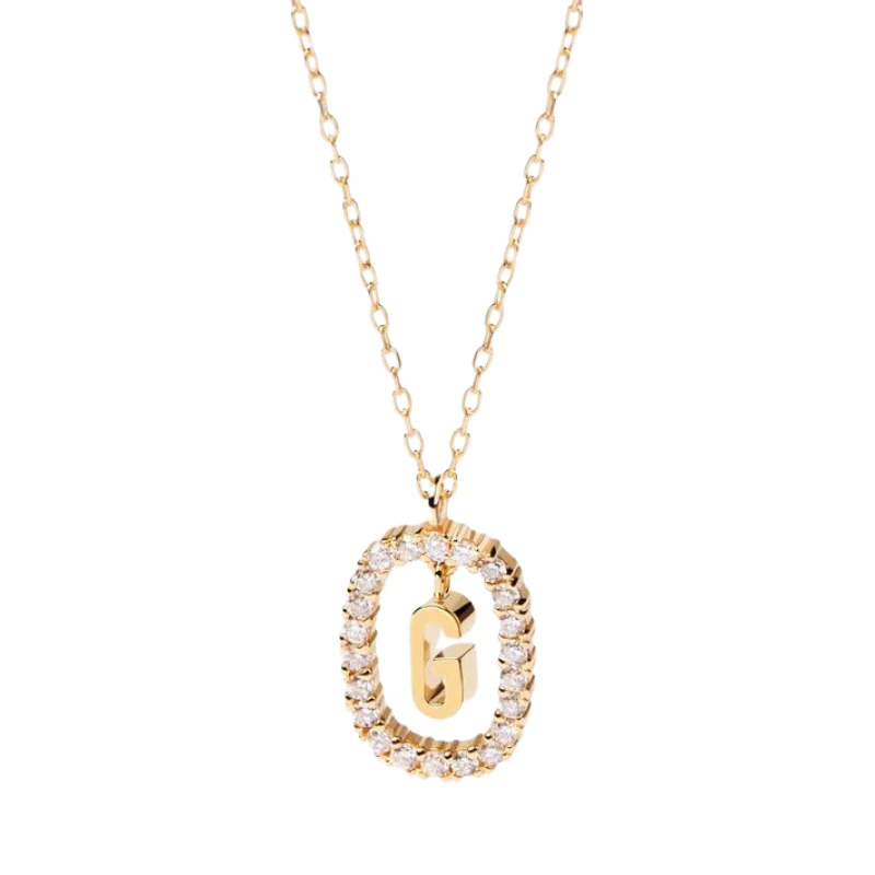 Diamond Alphabet Necklace - Define It By You - Image 43