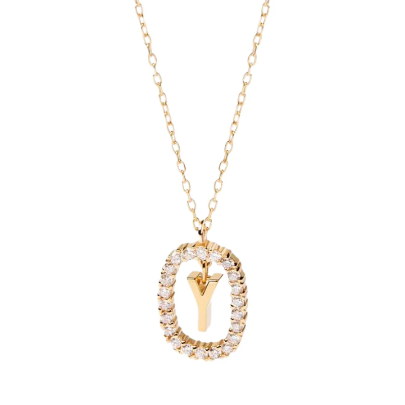 Diamond Alphabet Necklace - Define It By You - Image 61
