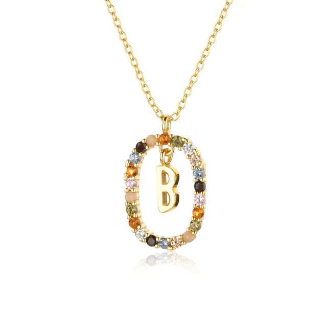 Diamond Alphabet Necklace - Define It By You - Image 12