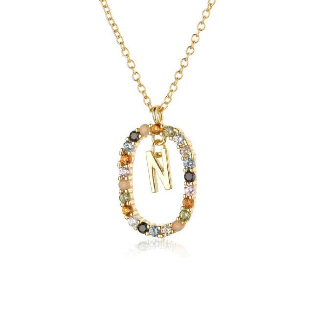 Diamond Alphabet Necklace - Define It By You - Image 24