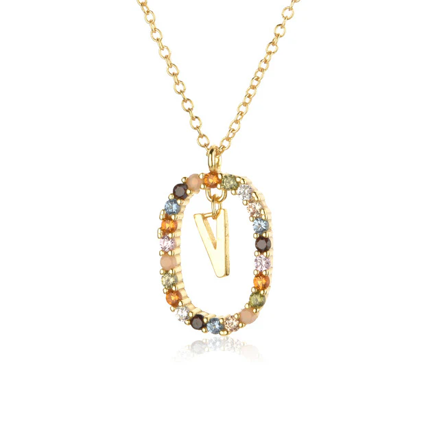 Diamond Alphabet Necklace - Define It By You - Image 32