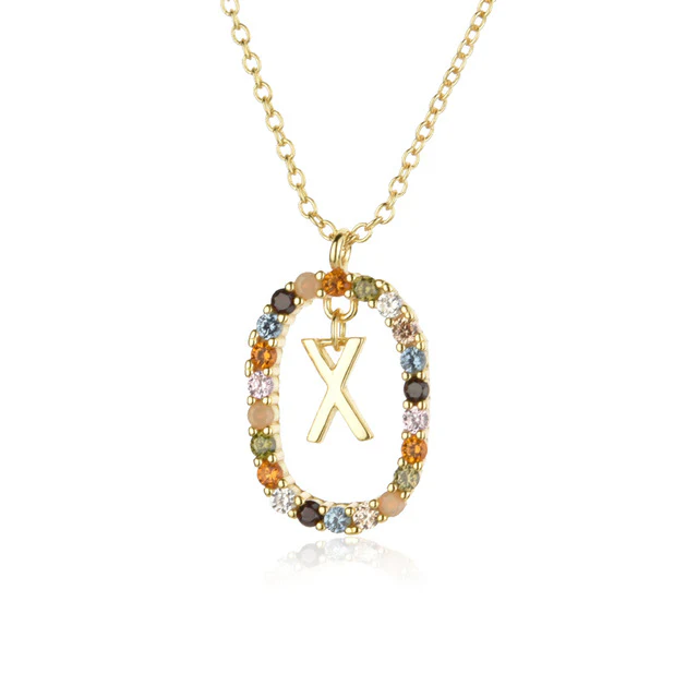Diamond Alphabet Necklace - Define It By You - Image 34