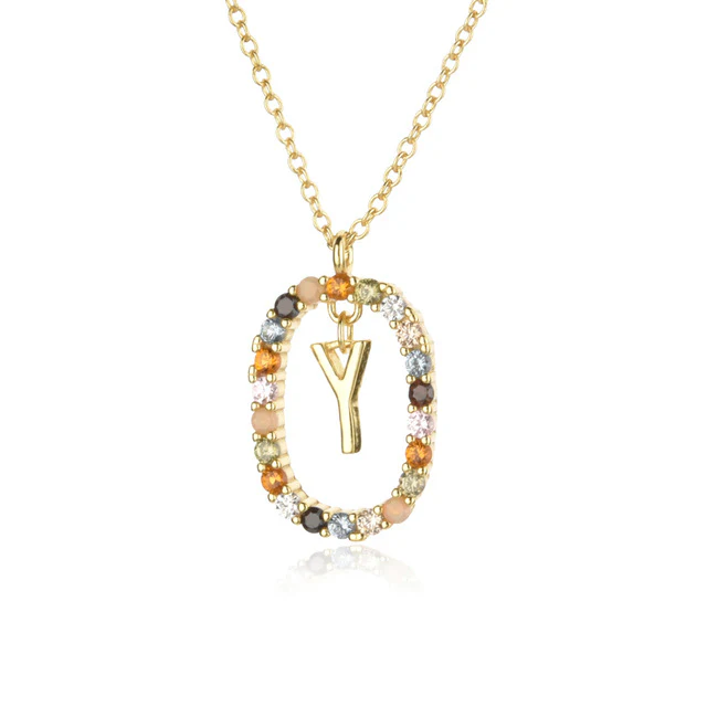Diamond Alphabet Necklace - Define It By You - Image 35