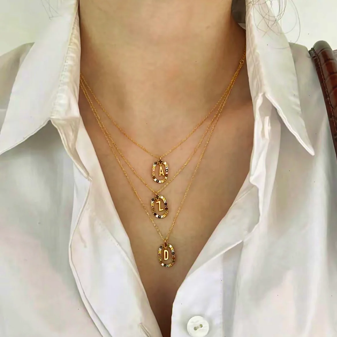 Diamond Alphabet Necklace - Define It By You - Image 5