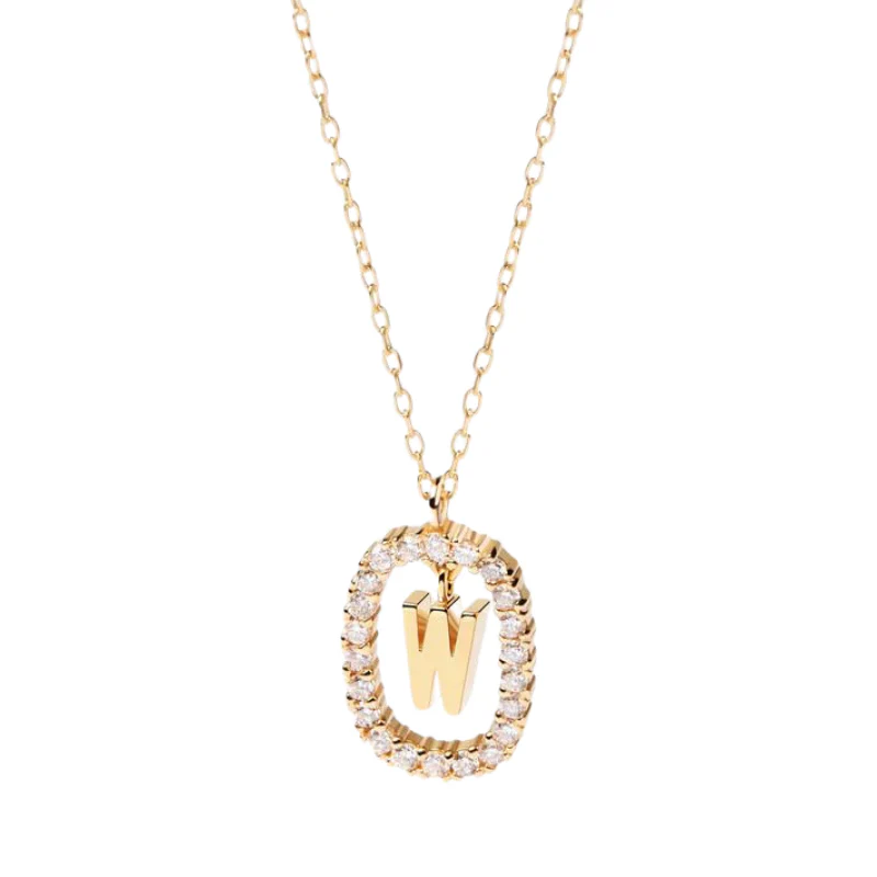 Diamond Alphabet Necklace - Define It By You - Image 59