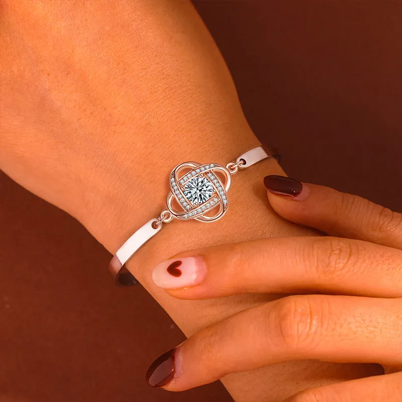 FOR DAUGHTER - I AM ALWAYS WITH YOU DIAMOND KNOT BRACELET - Image 4