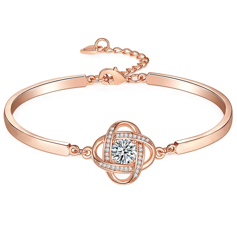FOR DAUGHTER - I AM ALWAYS WITH YOU DIAMOND KNOT BRACELET - Image 8