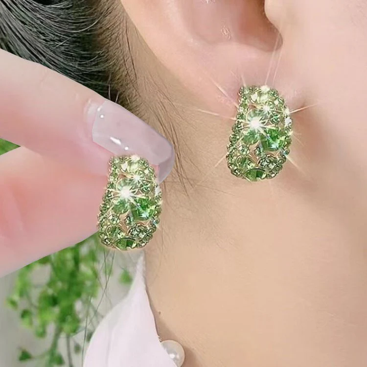 FAUX Diamond Sparkle Earrings - Image 4
