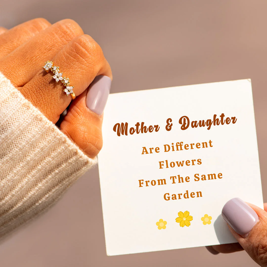 Different Flower From The Same Garden Floral Ring - Image 3