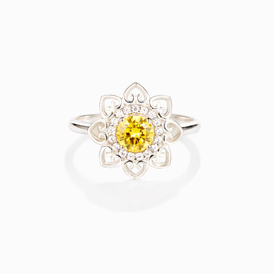 Don't Worry Be Hippie Mandala Ring