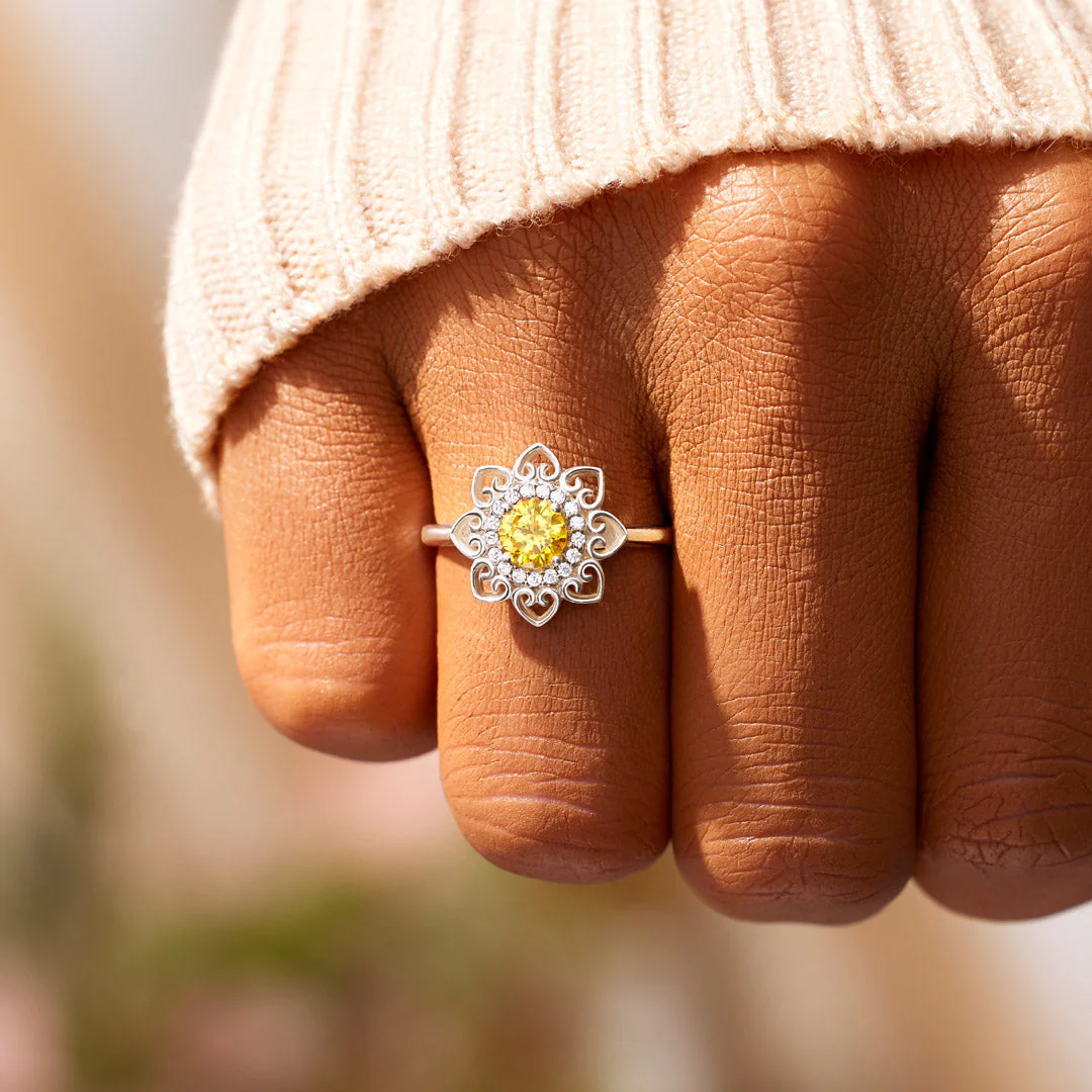 Don't Worry Be Hippie Mandala Ring - Image 2