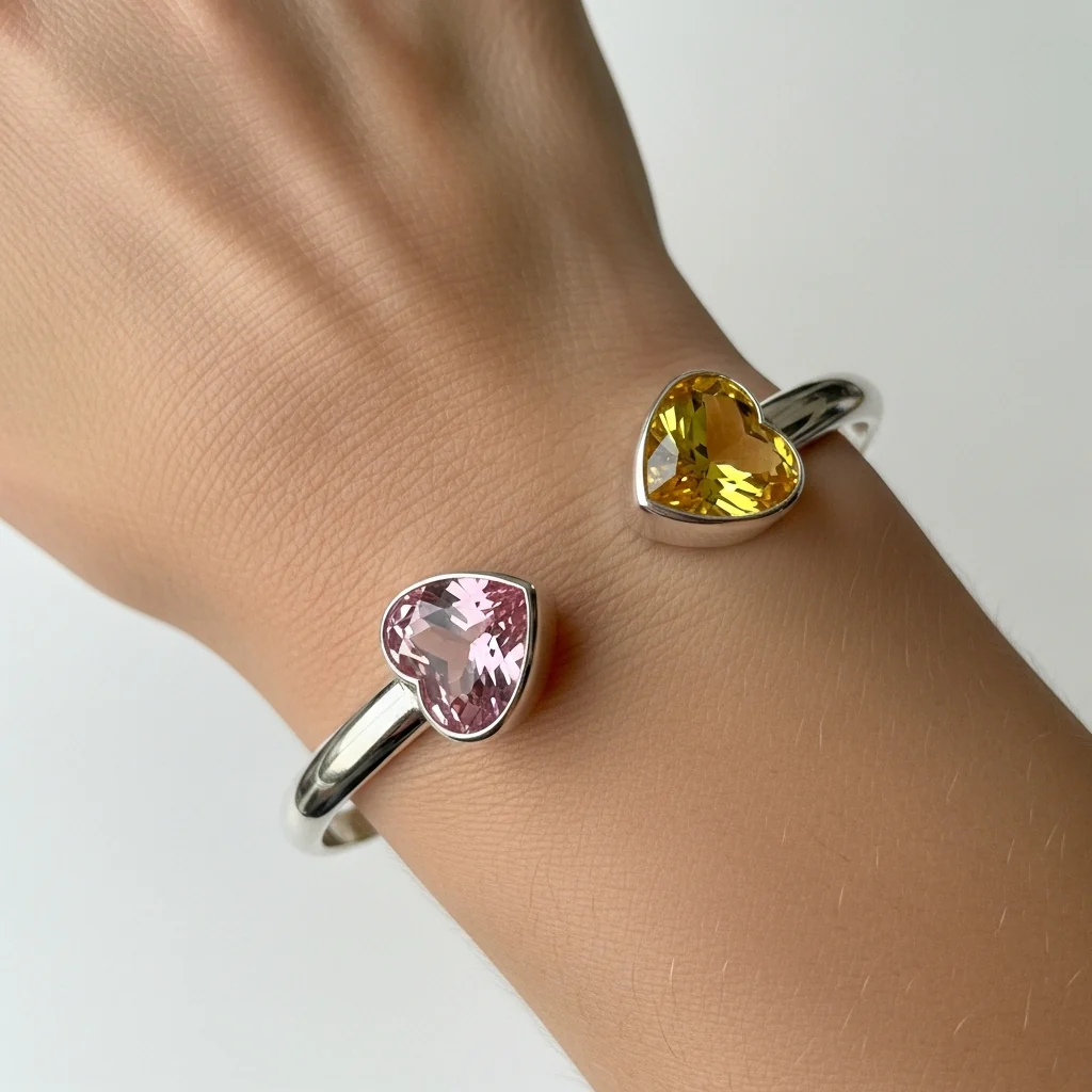 For Friend -Not Sisters By Blood But Sisters By Heart Custom Birthstones Bracelet - Image 6