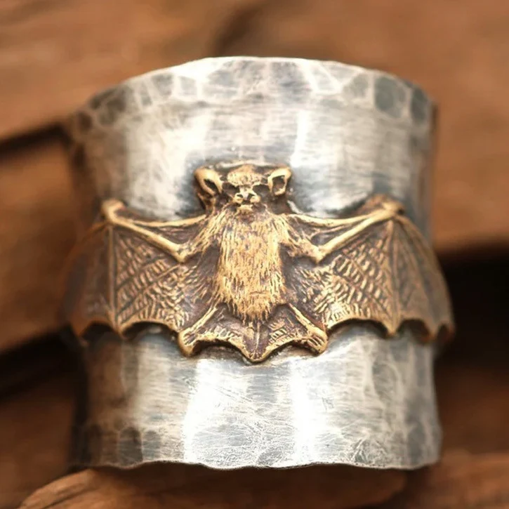 925 Sterling Silver Bohemian Dragonfly Sapphire Ring - Image 6