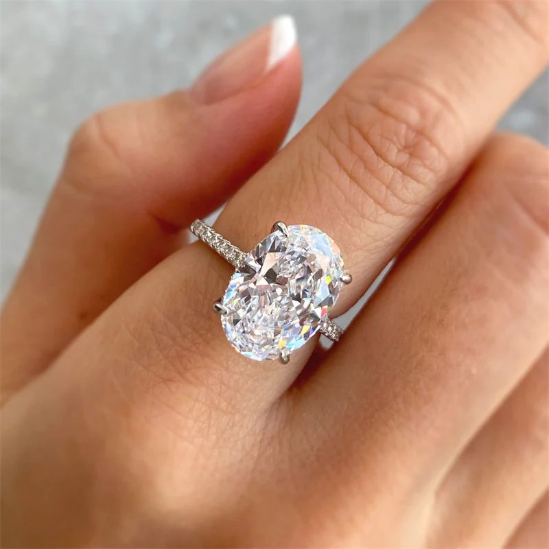 The Ring of Your Dreams - Oval Solitaire Moissanite Ring - Image 2