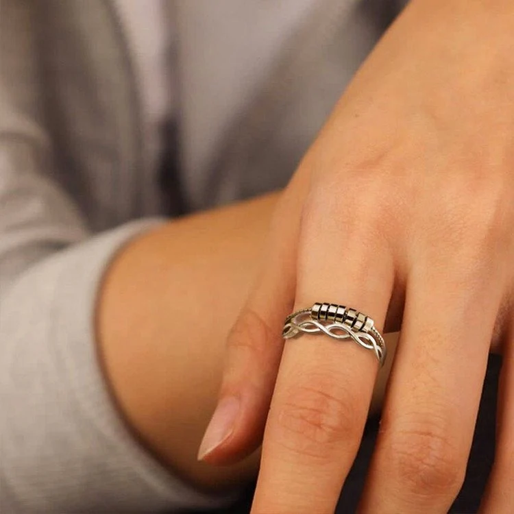 For Daughter - Drive Away Your Anxiety Infinity Fidget Ring - Image 4