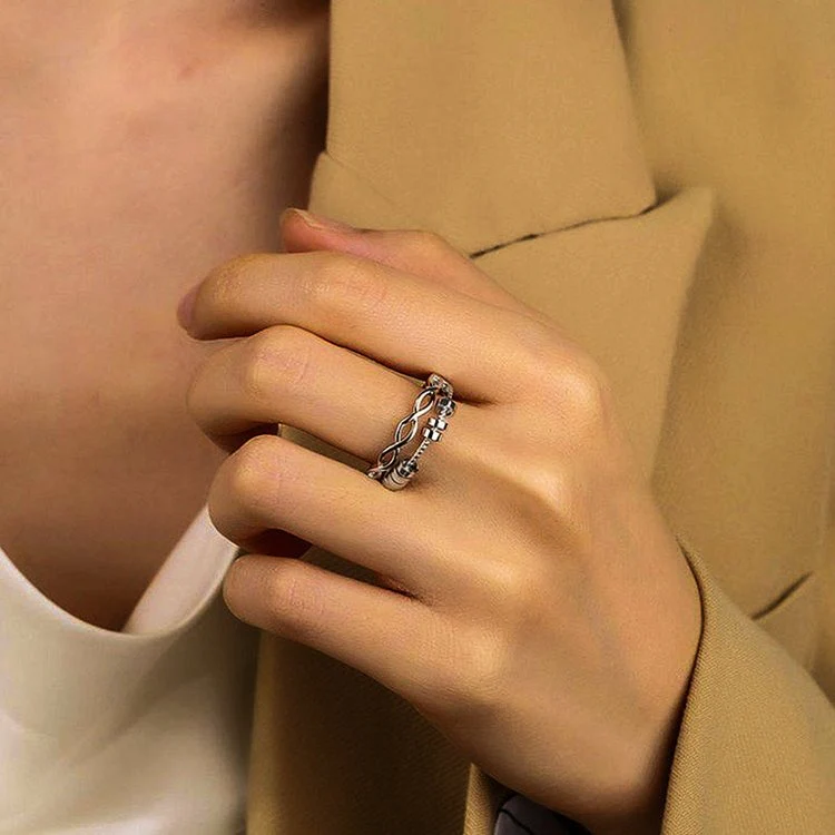 For Daughter - Drive Away Your Anxiety Infinity Fidget Ring - Image 5