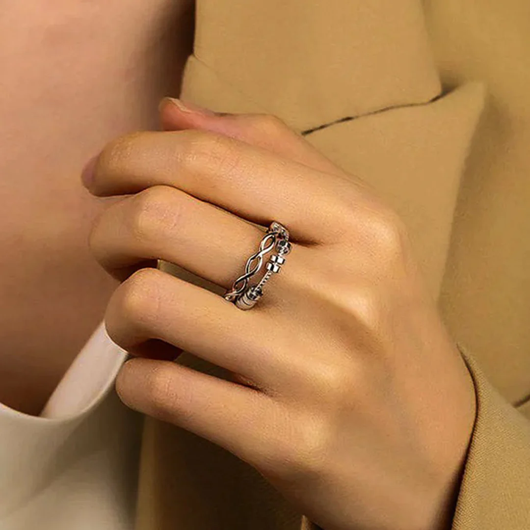 Drive Away Your Anxiety Infinity Fidget Ring - Image 2