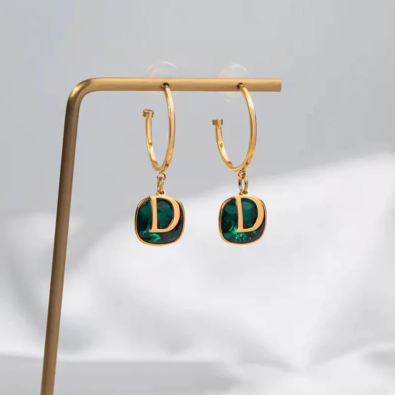 Emerald Zircon Dream Seeker Earrings - Image 5