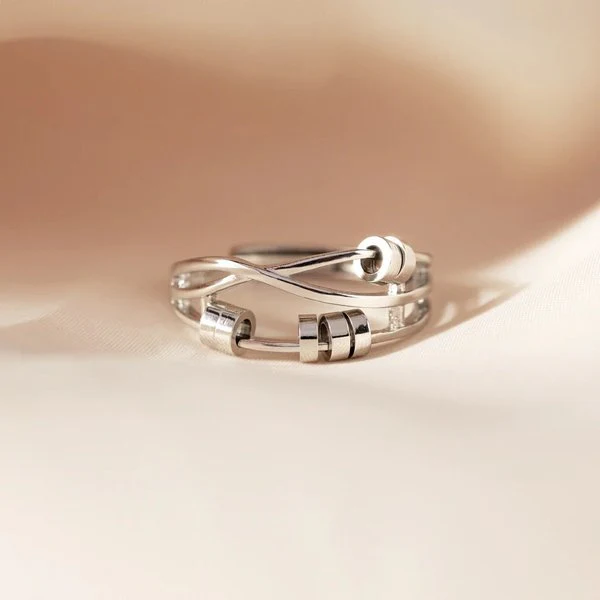 Anxiety Relieving Enamel Fidget Ring - Image 2