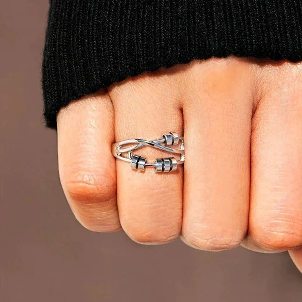Anxiety Relieving Enamel Fidget Ring - Image 3