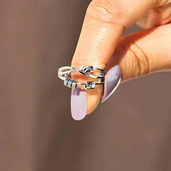 Anxiety Relieving Enamel Fidget Ring - Image 4